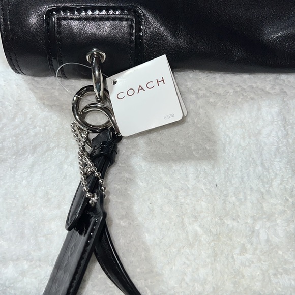 NWT Coach Black Leather Bag. - Picture 4 of 14